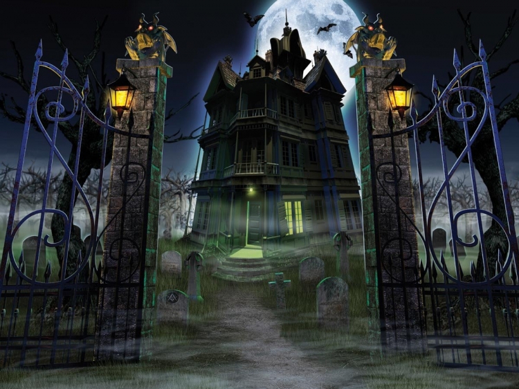 Như thế này là a haunted/spooky house